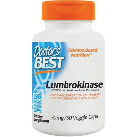 Lumbrokinase, 20mg - 60 vcaps