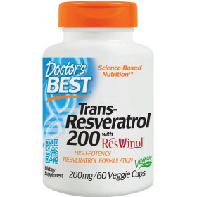 Trans-resveratrols ar ResVinol, 200 mg - 60 v-kapsulas