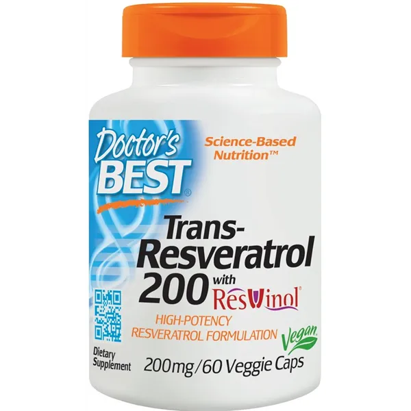Trans-resveratrols ar ResVinol, 200 mg - 60 v-kapsulas