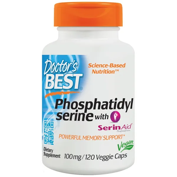 Fosfatidilserinas Serinas su SerinAid, 100 mg - 120 v kapsulių