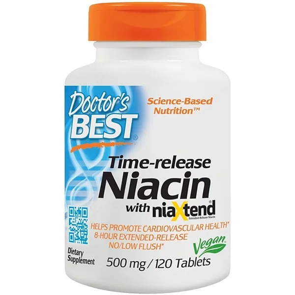 Laiko atpalaidavimo niacinas su niaXtend, 500 mg - 120 tablečių