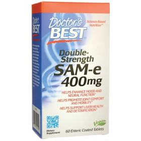  SAM-e, 400 mg dubultas iedarbības - 60 tabletes