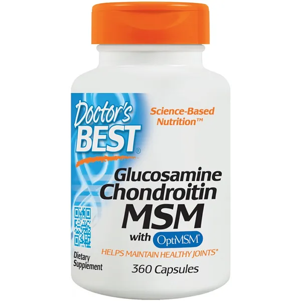 Gliukozamino chondroitino MSM su OptiMSM - 360 kapsulių