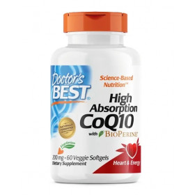 Augstas absorbcijas CoQ10 ar BioPerine, 200 mg - 60 veģetārās mīkstās kapsulas