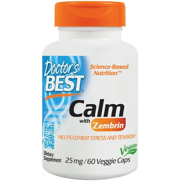 Calm with Zembrin, 25mg - 60 vcaps