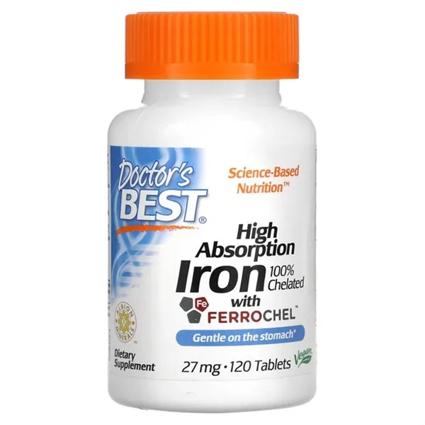 High Absorption Iron, 27mg - 120 tablets