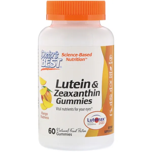 Liuteinas ir zeaksantinas, mangų beprotybė - 60 guminukų