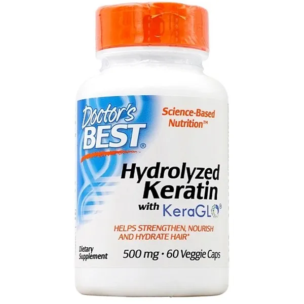 Hidrolizuotas keratinas, 500 mg - 60 v kapsulių