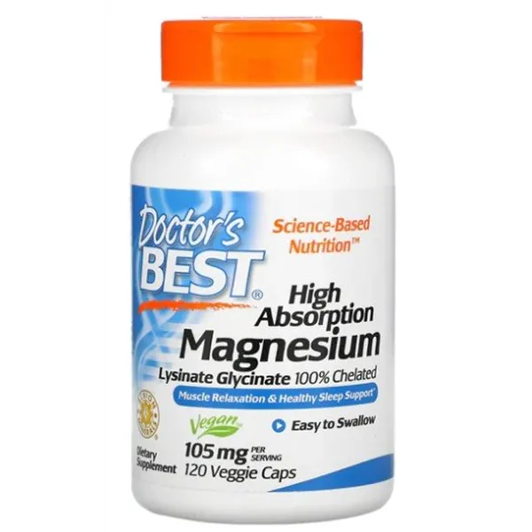 Didelės absorbcijos magnis, 105 mg - 120 v kapsulių