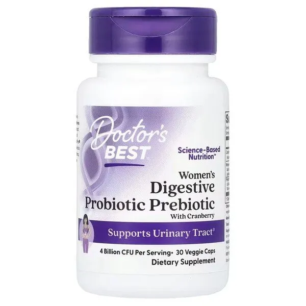 Women's Digestive Probiotic Prebiotic With Cranberry - 30 vcaps
