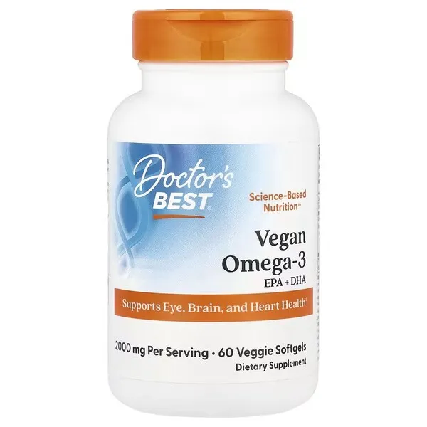 Veganiškas Omega-3 EPA + DHR – 60 daržovių minkštųjų gelių
