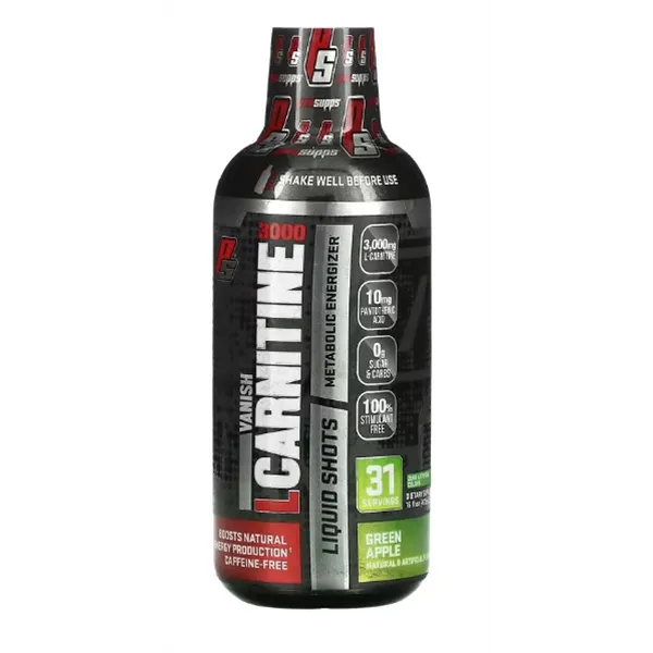 L-Carnitine 3000, Green Apple - 473 ml.