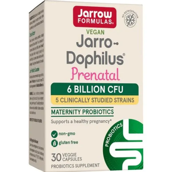 Jarro-Dophilus Prenatal, 6 milijardai KFV - 30 v-kapsulių