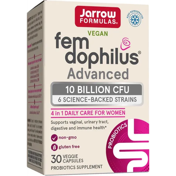Fem-Dophilus Advanced - Jäähdytetty, 10 miljardia pesäkettä muodostavaa yksikköä (CFU) - 30 v-kapselia
