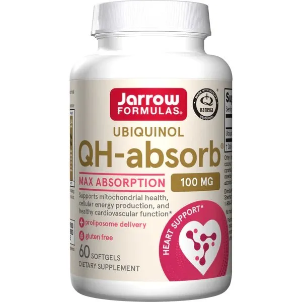 Ubichinolis QH-absorb, 100 mg - 60 minkštųjų kapsulių