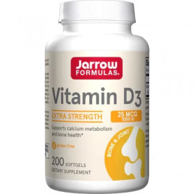 D3 vitamīns, 25 mcg - 200 mīkstās kapsulas