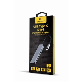 USB-jaotur GEMBIRD A-CM-COMBO5-03 Hõbedane
