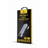 USB Centrmezgls GEMBIRD A-CM-COMBO5-04 Sudrabains