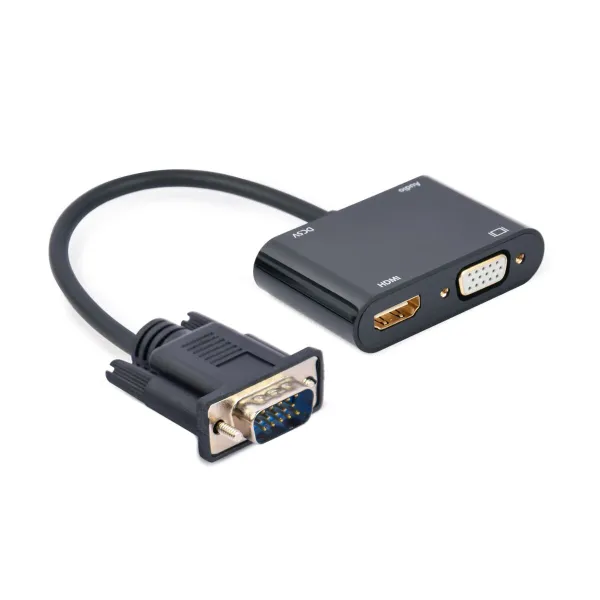 VGA – HDMI adapteris GEMBIRD A-VGA-HDMI-02 Juoda