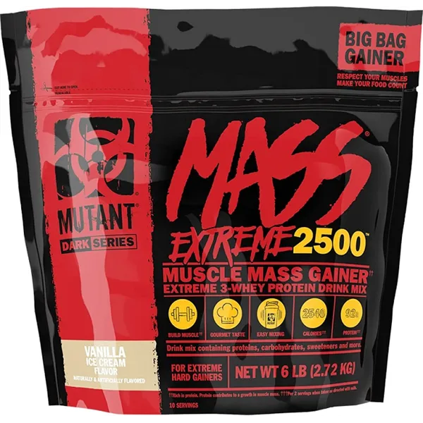 Mutant Mass Extreme 2500, vaniliniai ledai - 2720 g