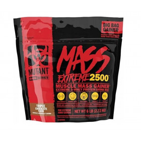 Mutant Mass Extreme 2500, trīskāršā šokolāde - 2720g