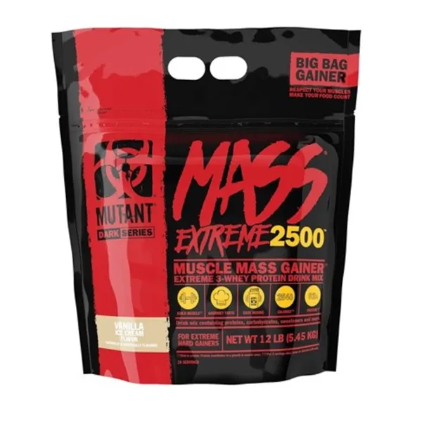 Mutant Mass Extreme 2500, vaniliniai ledai - 5450 g