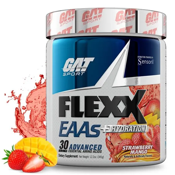 „Flexx EAAs + Hydration“, braškių ir mangų skonio – 345 g