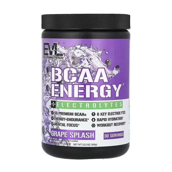 BCAA enerģija + elektrolīti, vīnogu garša - 345g