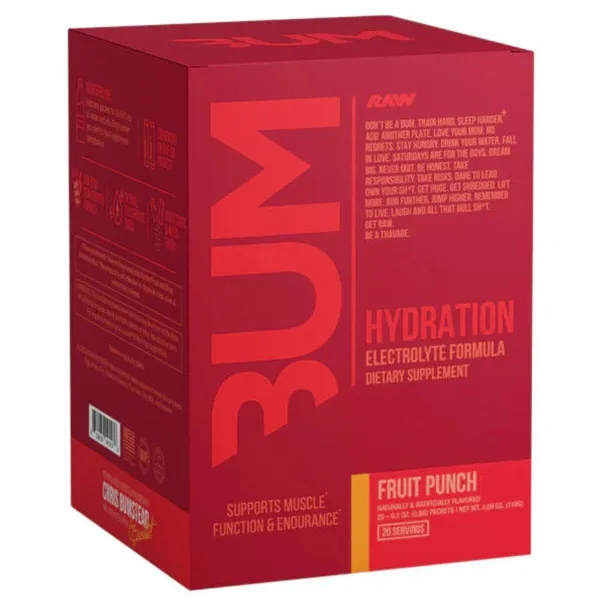 Bum Hydration, Fruit Punch - 20 x 5.8g