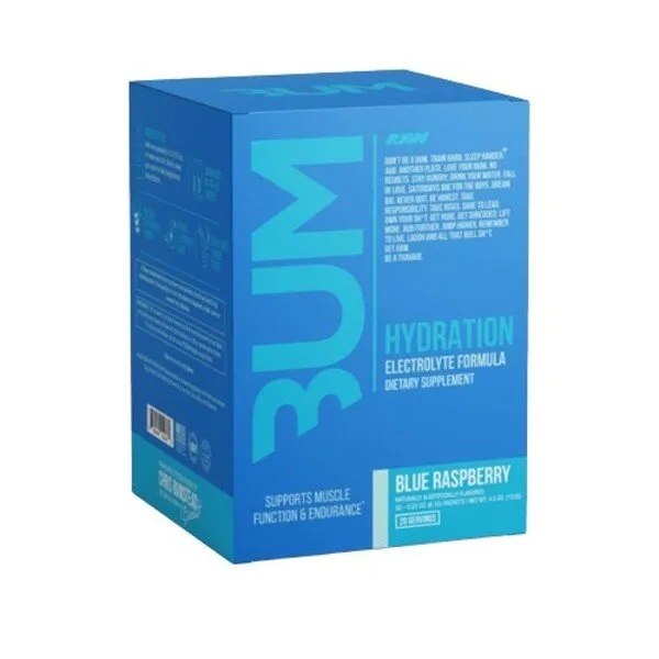 Bum Hydration, zilās avenes - 20 x 6,1 g