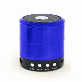 Portatīvie Bezvadu Skaļruņi GEMBIRD SPK-BT-08-B Melns/Zils 3 W 4 W