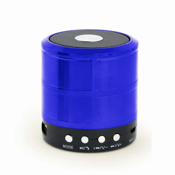 Portatīvie Bezvadu Skaļruņi GEMBIRD SPK-BT-08-B Melns/Zils 3 W 4 W