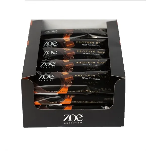 Protein Bar with Collagen, Sacher Cake - 20 x 50g