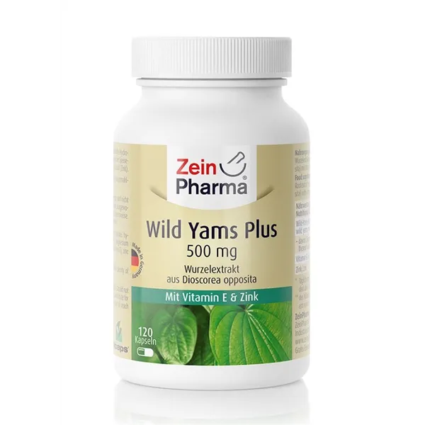 Savvaļas jamss Plus, 500 mg - 120 kapsulas