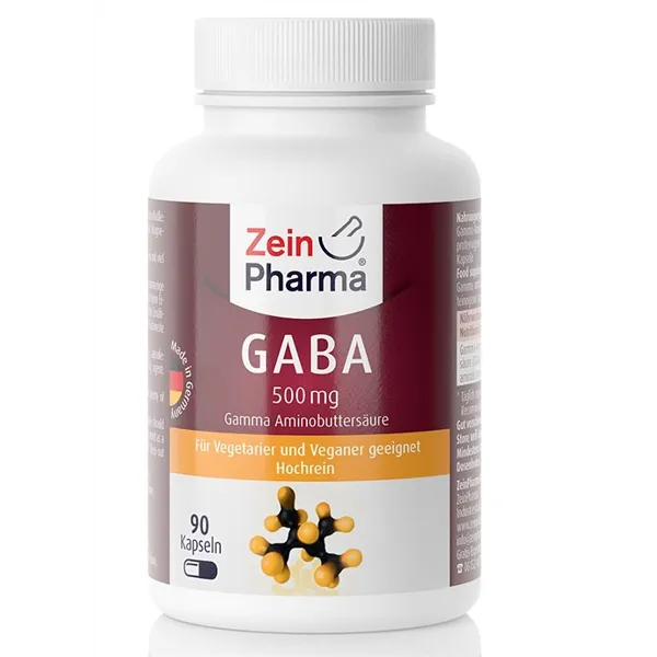 GABA, 500 mg - 90 kaps.