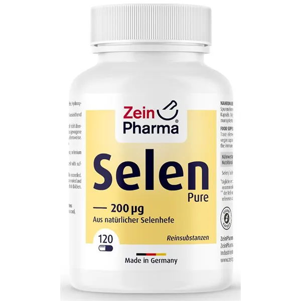 Selenas grynas, 200 mcg - 120 kapsulių