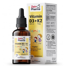 Vitamin D3 + K2 Family Drops - 20 ml.