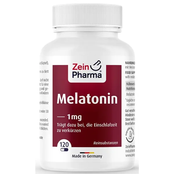 Melatoninas, 1 mg - 120 kapsulių
