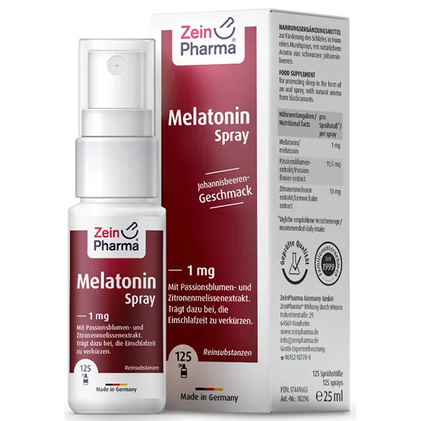 Melatonīna aerosols, 1 mg - 25 ml.