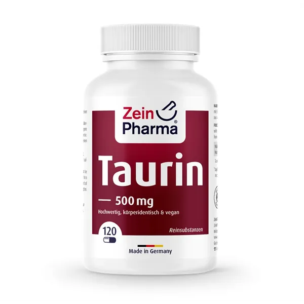 Taurinas, 500 mg – 120 v kapsulių