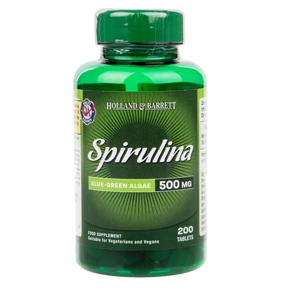Spirulina, 500 mg - 200 tablečių