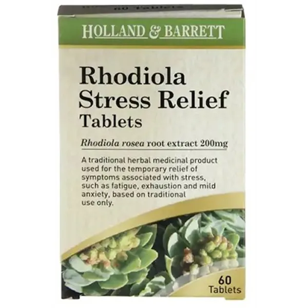 Rhodiola Streso mažinimas, 200 mg - 60 tablečių