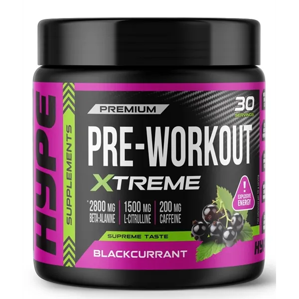 Pre-Workout Xtreme, Blackcurrant - 300g