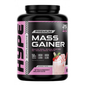 Гейнер для набора массы, клубничный молочный коктейль - 3000 г