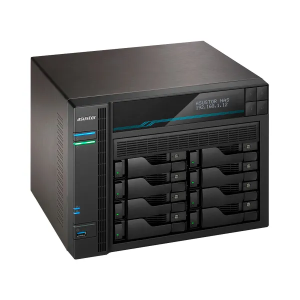 NAS tinklinė saugykla Asustor AS6508T Juoda Intel Atom C3538