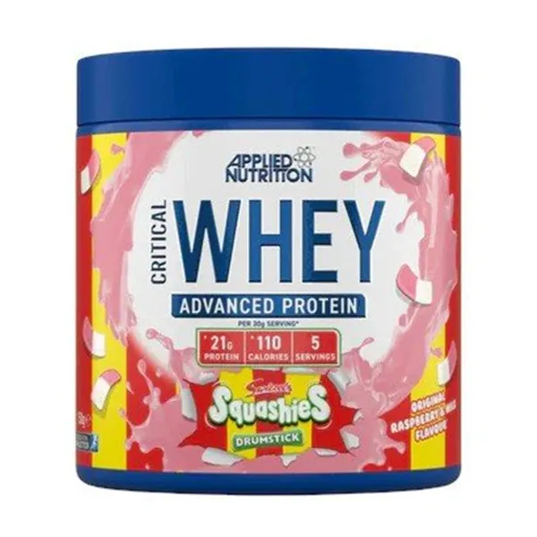 „Critical Whey“, „Swizzels“ būgnelių skonio saldainiai – 150 g (5 porcijos)