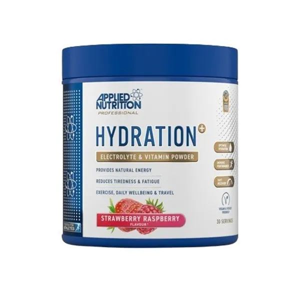 „Hydration+“, braškių ir aviečių skonio – 240 g