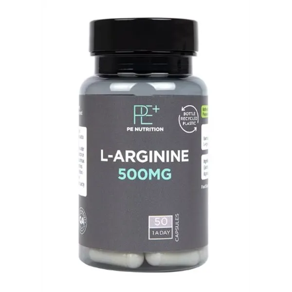 PE Nutrition L-argininas, 500 mg - 50 kapsulių
