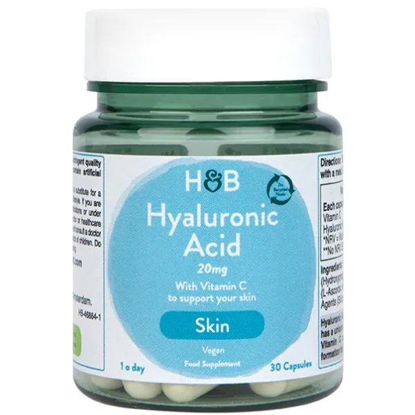 Hialurono rūgštis su vitaminu C, 20 mg - 30 kapsulių