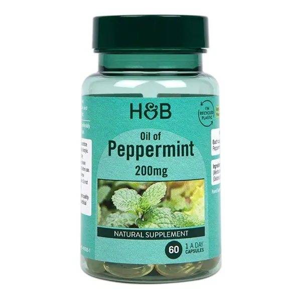 Oil of Peppermint, 200mg - 60 caps